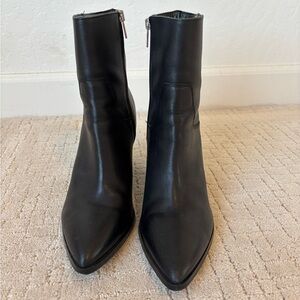 Marc Fisher Black Pointy Ankle Booties